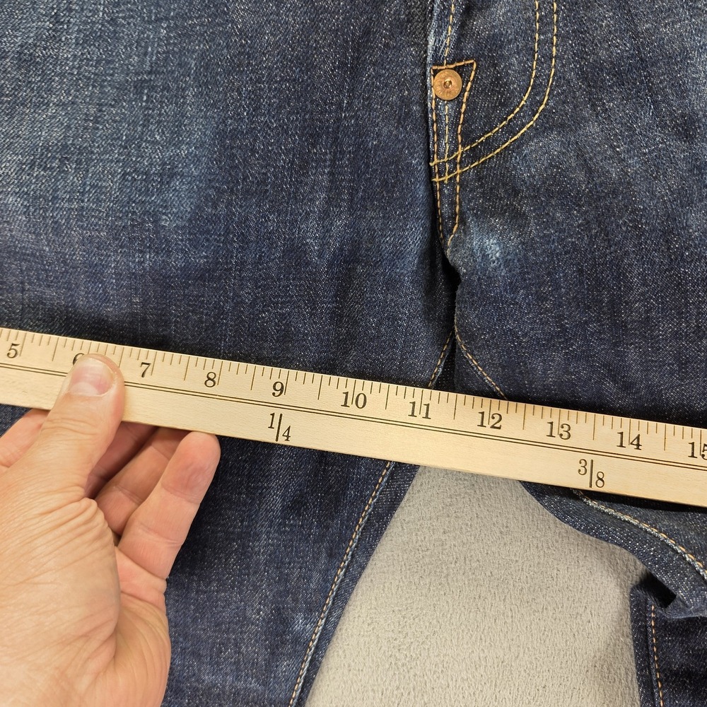 Edwin Jeans Mens 31x32 Blue Selvedge 865B Nashville Button Fly Honeycomb - Picture 6 of 16